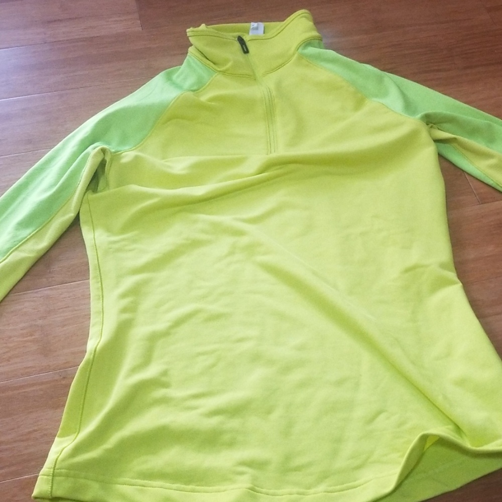 Adidas Tech fit Neon yellow/green running jacket